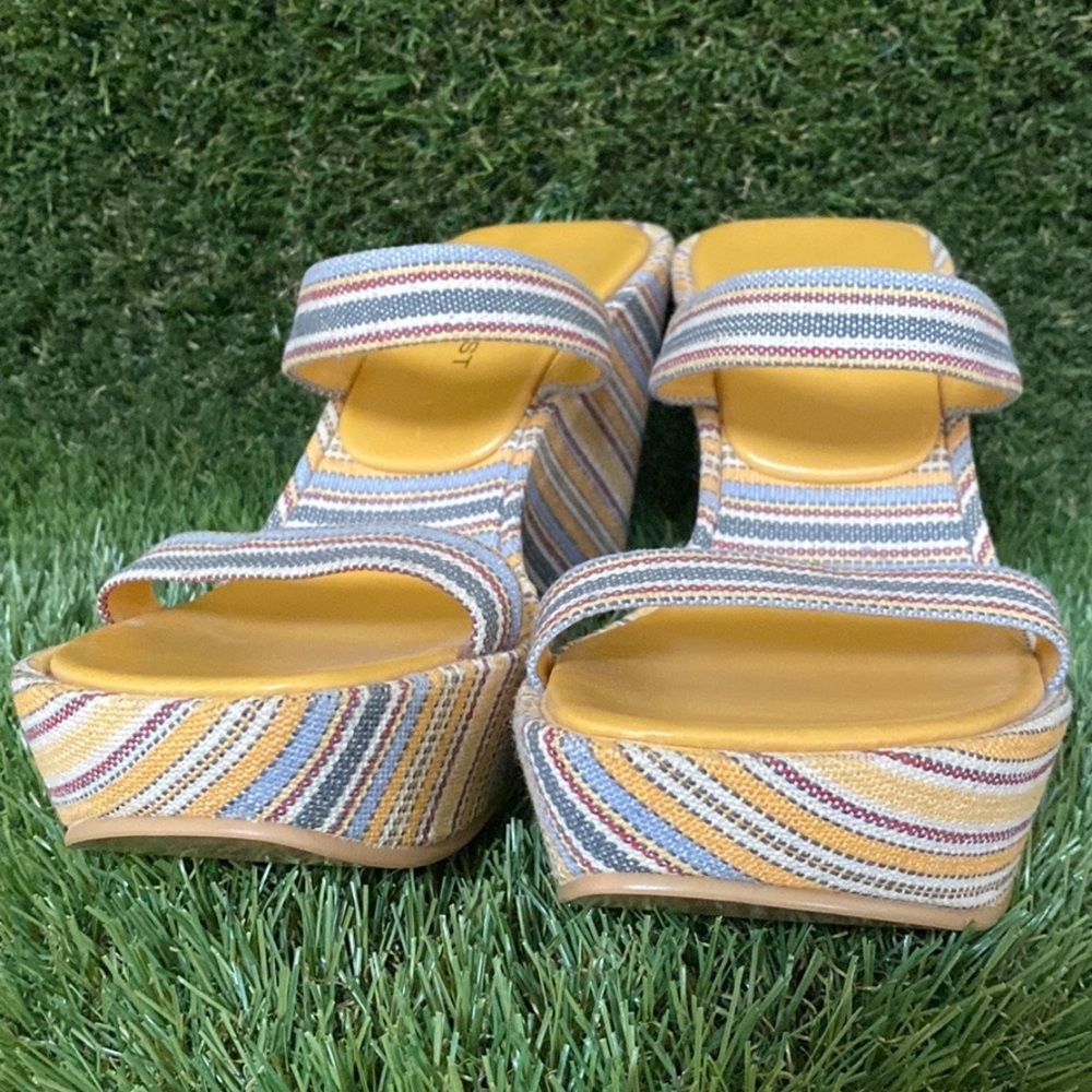NINE WEST NEW Platform Wedge Sandals Size 8 1/2 M - Picture 6 of 16